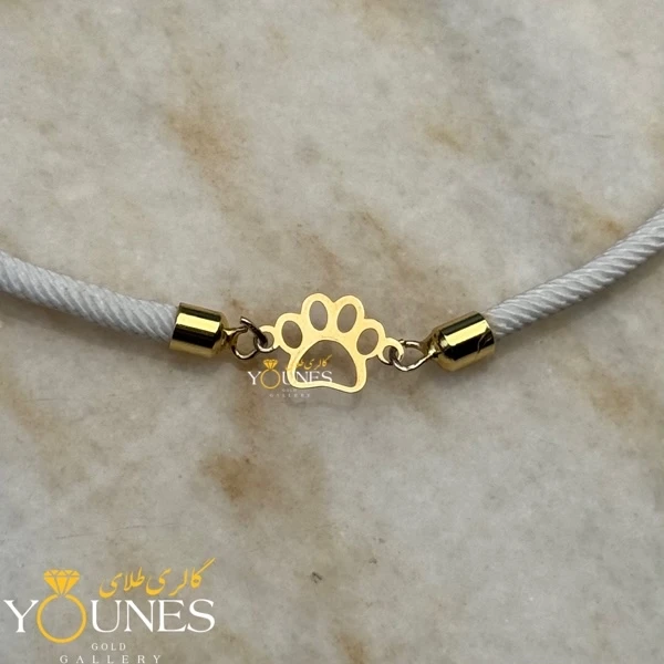 دستبند پنجه گربه ( پیشی ) طلا لیزری